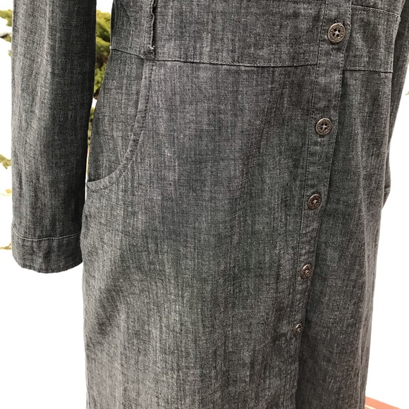 Grey Chambray Dress - Picture 3 of 6